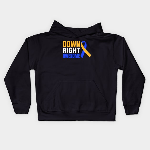 Down Right Awesome Kids Hoodie by AngelFlame